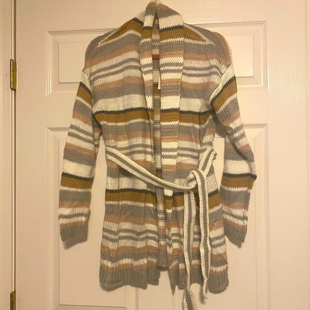 Rag Poets Multi Color Cardigan